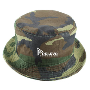 Relevo Industries Camouflage Breathable & Waterproof Customizable Bucket <b>Hat</b> Unisex Outdoor Casual Wear 48-50cm Adult Style - Product Image 1