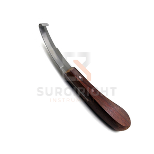 Cuchillo de Herrador Manual de Doble Filo de Acero Inoxidable para Caballos, Cuchilla de Recorte para Mano Izquierda o Derecha, Reutilizable, Quirúrgico Veterinario MOL CE - Product Image 2