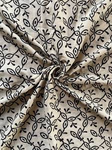 2024 Women's Customized Leaf/Dot Printed Breathable Cotton Long Swim Sarong Beachwear Cover-Up Sun Protection 2pcs MOQ - Product Image 5