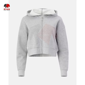 เสื้อฮู้ดดี้สำหรับผู้หญิง สีตามสั่ง ไซส์ใหญ่ ระบายอากาศได้ดี มีบริการ OEM และ ODM - Product Image 3