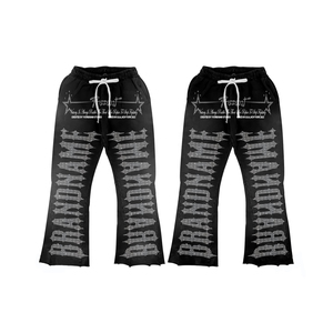 Conjunto de Sudadera con Capucha y Pantalones Jogger de Algodón 100% de Gran Tamaño con Pedrería, de Moda Urbana Premium para Hombre, Novedad 2026 de Gran Venta - Product Image 4