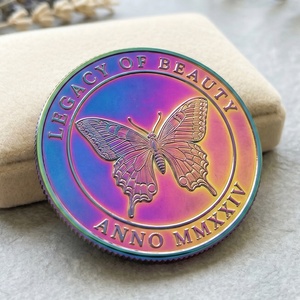 Monedas de Desafío de Metal con Recubrimiento Arcoíris Personalizadas, Marktex - Product Image 3