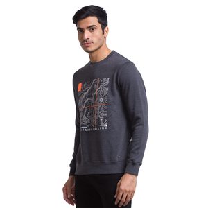 Sweat-shirt à col rond pour homme, 100% coton molletonné, épaules tombantes, style décontracté hiver, streetwear, pull doux brossé, OEM, marque privée - Product Image 2
