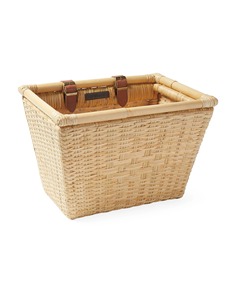 Panier de vélo en rotin naturel multifonctionnel moderne et écologique Sunwashed Riviera - Product Image 1