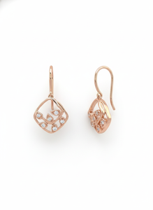 Pendientes de Diamantes de Corte Redondo para Mujer, Diamantes Naturales y Cultivados en Laboratorio - Product Image 2