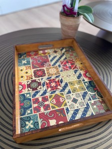 Plateau en bois imprimé en gros pour un approvisionnement à haute capacité, idéal pour les boutiques e-commerce et l'expédition rapide – Plateau de service - Product Image 3