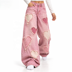 <b>Women</b> <b>Baggy</b> <b>Jeans</b> Wholesale Washed Denim Custom Production for Streetwear Brands S-XL Low MOQ Supplier - Product Image 3
