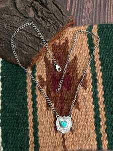 Heart Collection Kingman Turquoise <b>Necklace</b> Sterling Silver Handmade Southwestern <b>Boho</b> Statement Jewelry Gift for Her - Product Image 6