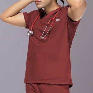 Ensemble de blouses médicales professionnelles pour femmes, col en V, tenue de travail pour le secteur de la santé, uniforme d'infirmière d'hôpital confortable, blouses d'hôpital en gros - Product Image 3