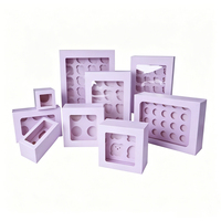 Boîtes à cupcakes gourmandes en carton personnalisables pour emporter, 12 ou 24 trous, emballage pour muffins/tartes aux œufs, boîtes brunes
