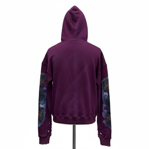 Sweat à capuche zippé pour homme de qualité supérieure, imprimé numériquement avec logos personnalisés, confortable et respirant. - Product Image 2