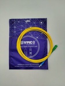 Cable de Fibra Óptica de Grado de Red SC/UPC-SC/APC-SM-SX-3.0-3M-1, Cable Óptico Dúplex con Revestimiento Amarillo, Monomodo - Product Image 1