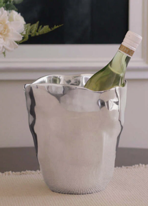 Plateau à huîtres et refroidisseur à vin en aluminium moulé, plateau de service pour fruits de mer en métal argenté, fait main, de qualité supérieure, pour hôtels - Product Image 5