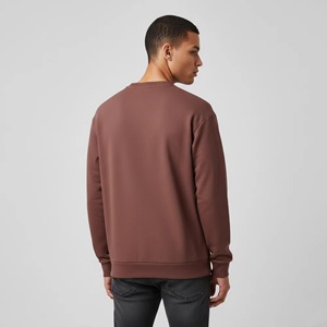 Sweat-shirts d'hiver 100 % coton de haute qualité pour hommes, col ras du cou, coupe oversize, épaules tombantes, logo personnalisé, effet délavé, vente en gros - Product Image 6