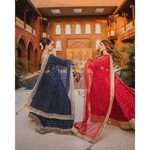 Conjunto de Vestido de Fiesta 2XL con Dupatta y Pantalón para un Look Elegante - Product Image 5