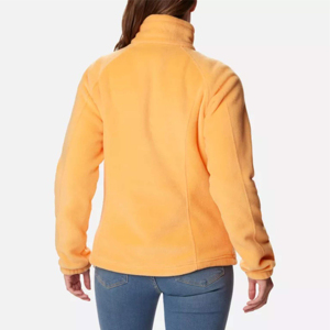 Women's Full Zip Fleece Jacket Solid Color <b>Stand</b> Collar Warm Autumn Outerwear Regular Length Polyester Fabric <b>Coat</b> - Product Image 4