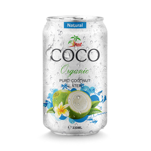 Eau de coco, purée de fruits, jus de dattes fraîches stérilisées, boîte en aluminium de 330 ml, certifiée Halal pour les distributeurs en gros, bouteille/boîte - Product Image 4