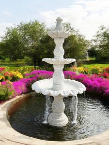Fuente de Jardín Clásica de Mármol Blanco con Diseño Moderno, Ecológica y Duradera para Paisajismo de Hoteles y Resorts - Product Image 2