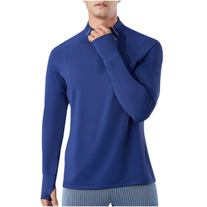 Sudadera de Alto Rendimiento para Hombre con Cierre de Cremallera de un Cuarto |   Camiseta Deportiva Ligera de Manga Larga |   Ropa Deportiva de Golf 100% Poliéster - Product Image 4
