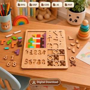 Juego de rompecabezas de aprendizaje del alfabeto de madera con caja de almacenamiento, juguete educativo de mesa hecho a mano para niños, letras A B C D, juego de 26. - Product Image 2