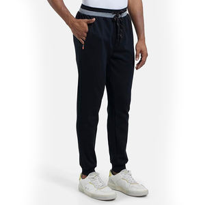 Pantalones Deportivos con Forro de Malla para Hombre, Pantalones Casuales de Corte Ajustado con Puños Elásticos y Ventilación, Estilo Urbano - Product Image 2