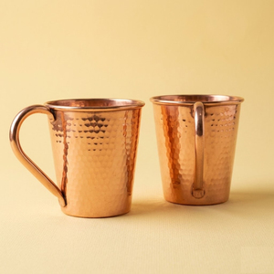 Mug à Moscow Mule en cuivre pur martelé à la main, forme baril, pour boissons glacées et articles de bar, idéal pour offrir et pour la maison, à bon prix - Product Image 6