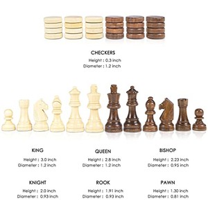 Handcrafted Jodhpur <b>Wood</b> <b>Chess</b> Checkers <b>Set</b> Wholesale - Artisan Carved - Product Image 6