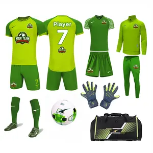 Kits de football personnalisés de haute qualité Kit complet de football Maillot de football pour jeunes à séchage rapide Maillot de football pour hommes Vêtements de football