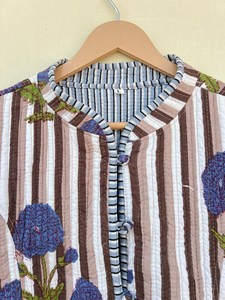 ผ้าห่มทำมือจากราชสถาน ผ้าฝ้าย 100% เป็นมิตรกับสิ่งแวดล้อม ป้องกันรอยยับ ระบายอากาศได้ดี แห้งเร็ว พิมพ์ลายดิจิทัล มีกระเป๋าหน้า สำหรับฤดูใบไม้ร่วงและฤดูหนาว - Product Image 2