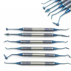 Instrumentos de Relleno Restaurador de Composite, Herramientas Dentales Manuales de Acero Inoxidable, Reutilizables, con Agarre Ergonómico para Precisión en el Material - Product Image 1
