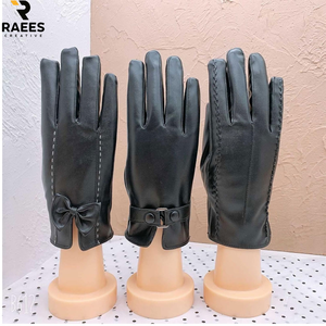 Gants d'hiver pour femmes, prix bas, qualité supérieure, chauds, pour le cyclisme, écran tactile, coupe-vent, simili cuir, tendance - Product Image 5