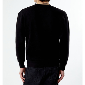 Sweat-shirt respirant en molleton uni de qualité supérieure avec logo personnalisé, coupe ample, couleur unie, pour homme, hiver, décontracté - Product Image 4