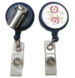 Porte-badge rétractable RP-03 avec sangle en PVC et clip ceinture - Product Image 2