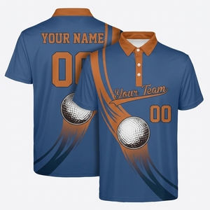 <b>Men's</b> <b>Purple</b> Golf <b>Polo</b> <b>Shirt</b> Short Sleeve Digital Print Custom Name Number Quick Dry Knitted Polyester Sport Wear - Product Image 4