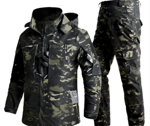 Ensemble uniforme tactique de protection de niveau D, coutures soudées, anti-déchirure, respirant, durable, avec sac respirateur, pour usage extérieur et de sécurité - Product Image 1