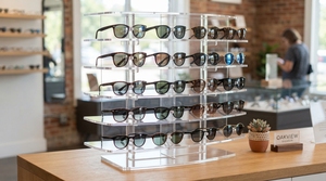 Clear Acrylic Sunglass <b>Display</b> Stand Retail Eyewear <b>Display</b> Holder Glasses Organizer Counter <b>Display</b> Rack Optical Showcase - Product Image 3