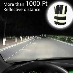 Chaleco de Seguridad Reflectante de Alta Calidad con Bolsillos Ajustables, Nuevo, de Alta Visibilidad, con Diseño Personalizado - Product Image 4