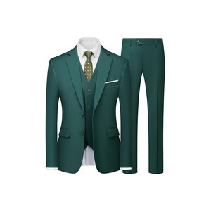 Trajes de Negocios para Hombre - Blazer Cruzado, Pantalones con Pliegues Delanteros, Tallas Grandes, Cuello Mao, para Boda - Product Image 5