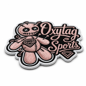 Patch brodé Oxytag avec motif de poupée, appliqué thermocollant de forme irrégulière, cadeau à prix abordable, personnalisable OEM, prix de gros - Product Image 2