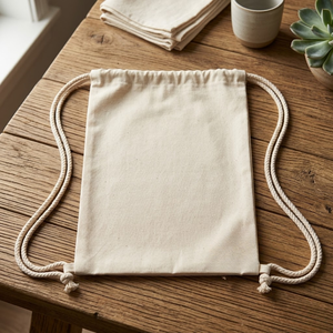Customizable Cotton Tote <b>Bag</b> <b>Drawstring</b> Reusable Grocery Shopping <b>Bag</b> 15x20cm | Plain Design Eco Friendly Promotional Carry <b>Bag</b> - Product Image 1