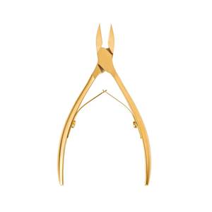 Coupe-cuticules en acier inoxydable doré avec lame droite, ouverture large, biseau aiguisé, coupe-ongles pour manucure des doigts, luxe - Product Image 1