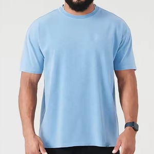 T-shirt blanc pour homme en coton 100% 250GSM, style streetwear, personnalisé OEM, avec impression par transfert thermique, sérigraphie DTG, teinture vintage délavée à l'acide. - Product Image 5