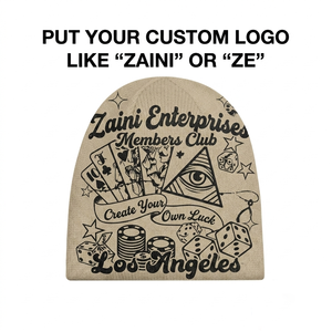 หมวกบีนนี่ ZAINI ZI-006 พรีเมียม 280 GSM ผลิตจากอะคริลิก 100% สำหรับทุกเพศ สวมใส่สบาย อุ่น เหมาะสำหรับฤดูหนาว สีดำ สไตล์สปอร์ต รับผลิตแบบ OEM - Product Image 5