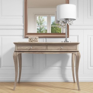 Natural Finish Wooden <b>Console</b> <b>Table</b> With 3 Drawer For Living Room Entryway Hallway Home Furniture - Product Image 3
