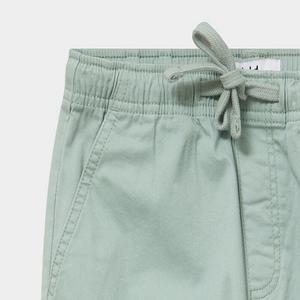 Pantalon Chino Garçon Vert Pastel en Coton Extensible Vintage Imperméable Confortable Taille Ajustable Coupe Droite Décontracté pour Enfants - Product Image 2