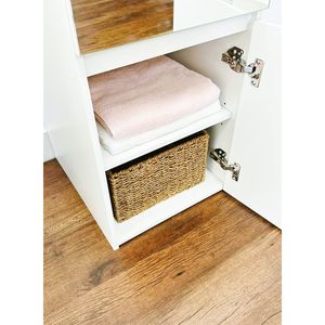 Armadio Modulare Elise Slim in Legno con Cassetti Bianchi, Elegante Sistema di Organizzazione - Product Image 3