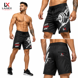 Custom <b>Men</b>’s Weightlifting Graphic Board Shorts Quick Dry Gym Fitness Swim <b>Trunks</b> 4-Way Stretch Beachwear Water Sports OEM ODM - Product Image 2