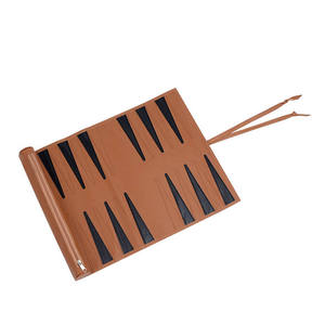 Best High Quality Handmade Pu Leather Foldable Educational <b>Backgammon</b> Game <b>Set</b> with Customized Options Outdoor Use Adults - Product Image 3
