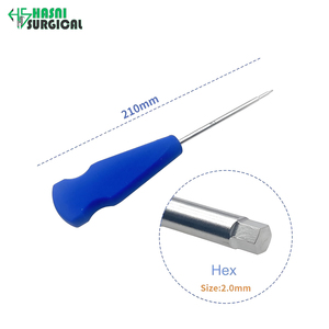 Destornillador ortopédico de cabeza hexagonal de acero inoxidable de 1.2 mm, grado quirúrgico - Product Image 5