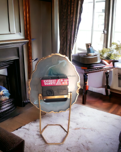 Premium Quality Table Clock Agate Gemstone Clock for Decoration Hot Selling Natural Agate Gemstone Rock Slice <b>Crystal</b> Clock - Product Image 4